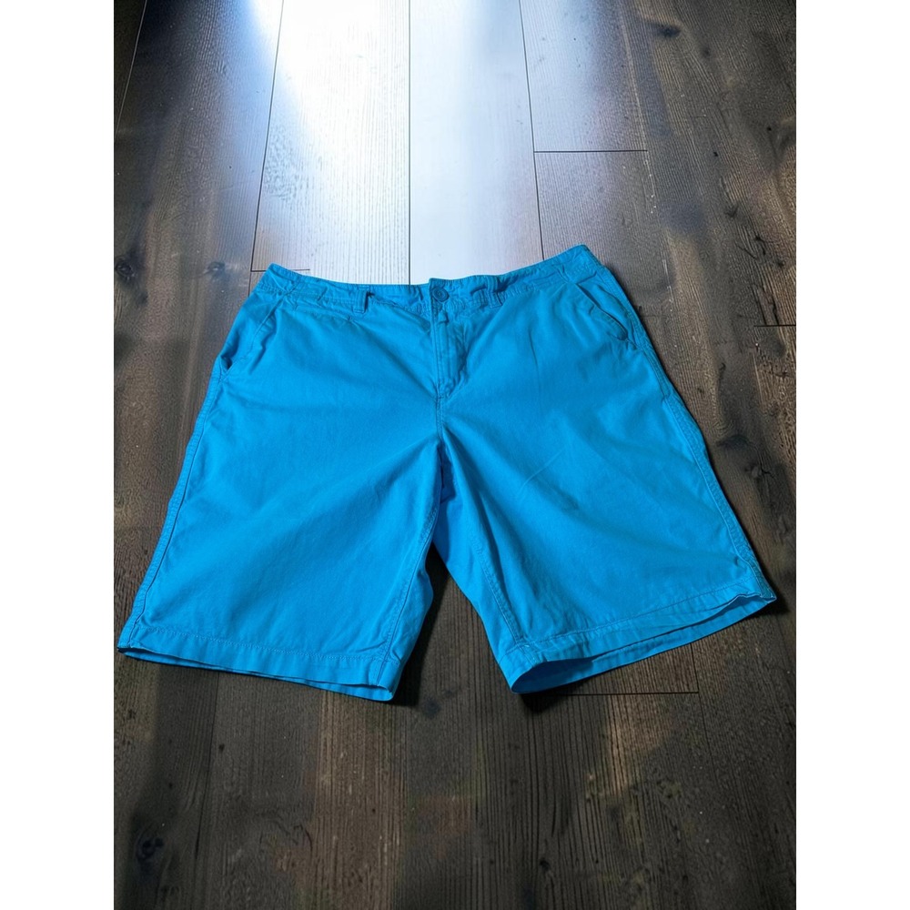 Urban Pipeline Chino Shorts Mens 36 Blue Cotton Casual Summer Flat Front Prep